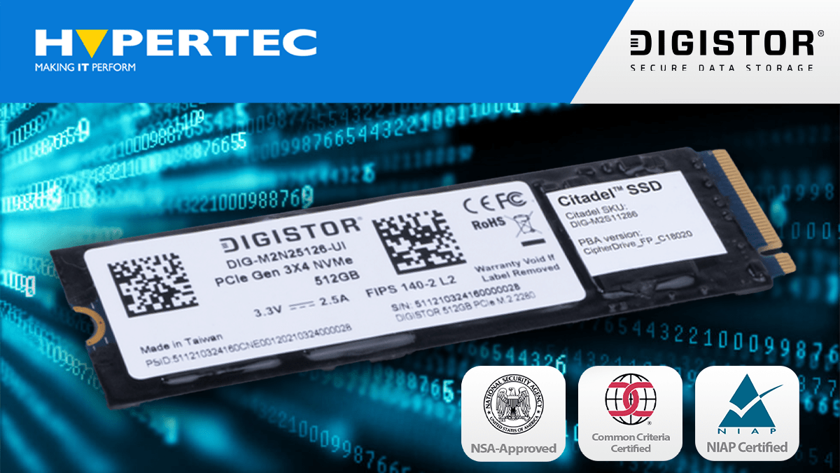 DIGISTOR FIPS SSDs are now NIAP-Listed and NSA Approved!