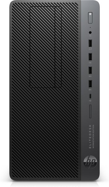 HP EliteDesk 705 G4 AMD Ryzen™ 7 PRO 2700X 8 GB DDR4-SDRAM 1 TB HDD AMD Radeon Pro WX 3100 Windows 10 Pro Micro Tower Workstation Black