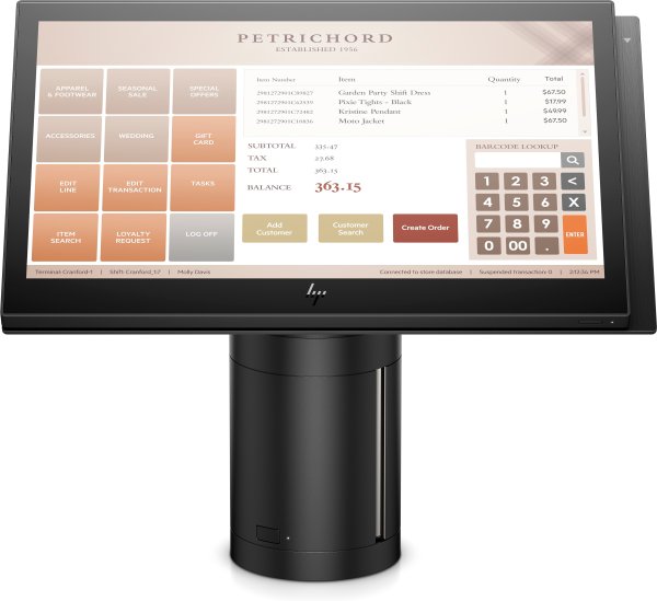 HP Engage One All-in-One System Model 141 3965U 2.2 GHz 35.6 cm (14") 1920 x 1080 pixels Touchscreen