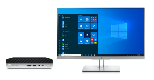 Intel Core i5-9500T (9MB Cache, 2.2GHz), 8GB DDR4-SDRAM, 256GB SSD, Intel UHD Graphics 630, LAN, Windows 10 Pro 64-bit, EliteDisplay E243 (1FH47AT)