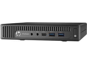HP ProDesk 600 G2 Intel® Core™ i5 i5-6500T 8 GB DDR4-SDRAM 1 TB HDD Windows 7 Professional Desktop Mini PC Black