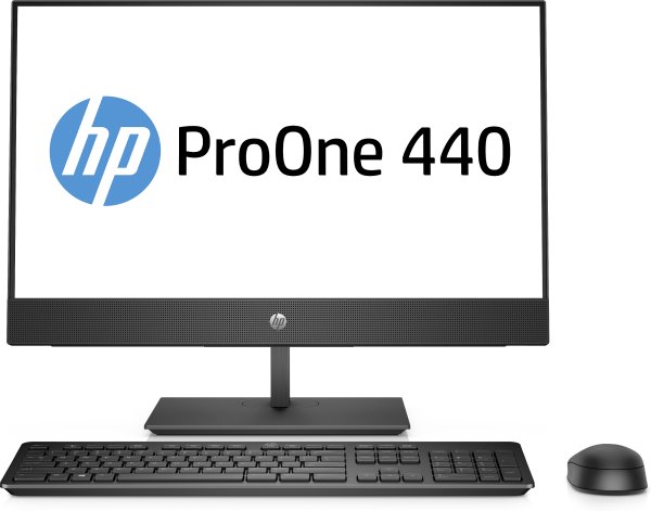 HP ProOne 440 G4 Intel® Core™ i3 i3-8100T 60.5 cm (23.8") 1920 x 1080 pixels All-in-One PC 4 GB DDR4-SDRAM 1 TB HDD Windows 10 Pro Black