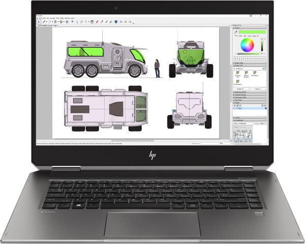 HP ZBook Studio x360 G5 Intel® Core™ i7 i7-8750H Mobile workstation 39.6 cm (15.6") Touchscreen 4K Ultra HD 16 GB DDR4-SDRAM 512 GB SSD NVIDIA Quadro T2000 Wi-Fi 5 (802.11ac) Windows 10 Pro Black