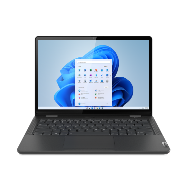 Lenovo Yoga 13w AMD Ryzen™ 5 5625U Hybrid (2-in-1) 33.8 cm (13.3") Touchscreen WUXGA 8 GB DDR4-SDRAM 256 GB SSD Wi-Fi 6 (802.11ax) Windows 11 Pro UK International Black