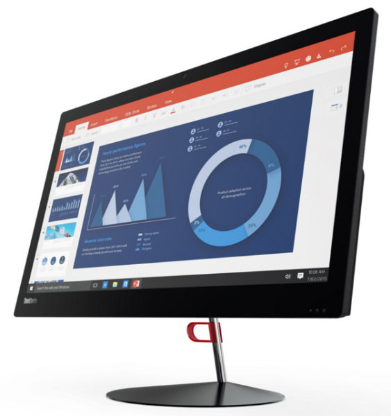 Lenovo ThinkCentre X1 Intel® Core™ i7 i7-6600U 60.5 cm (23.8") 1920 x 1080 pixels All-in-One PC 8 GB DDR4-SDRAM 256 GB SSD Windows 7 Professional Wi-Fi 5 (802.11ac) Black