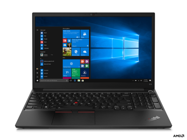Lenovo ThinkPad E15 Gen 2 (AMD) AMD Ryzen™ 7 4700U Laptop 39.6 cm (15.6") Full HD 16 GB DDR4-SDRAM 512 GB SSD Wi-Fi 6 (802.11ax) Windows 10 Pro UK English Black
