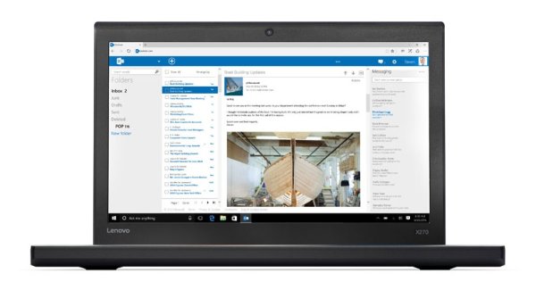 Lenovo ThinkPad X270 Intel® Core™ i7 i7-7600U Laptop 31.8 cm (12.5") 16 GB DDR4-SDRAM 512 GB SSD Windows 10 Pro Black