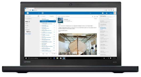 Lenovo ThinkPad X270 Laptop 31.8 cm (12.5") 8 GB DDR4-SDRAM 256 GB SSD Windows 10 Pro Black