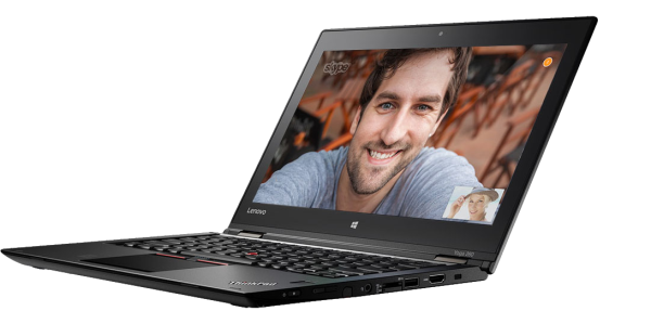 Lenovo ThinkPad Yoga 260 Intel® Core™ i5 i5-6200U Hybrid (2-in-1) 31.8 cm (12.5") Touchscreen Full HD 4 GB DDR4-SDRAM 128 GB SSD Wi-Fi 5 (802.11ac) Windows 7 Professional Black