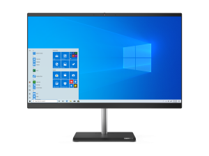 Lenovo V50a Intel® Core™ i5 i5-10400T 60.5 cm (23.8″) 1920 x 1080 pixels All-in-One PC 8 GB DDR4-SDRAM 256 GB SSD AMD Radeon 625 Windows 10 Pro Wi-Fi 5 (802.11ac) Black, Silver