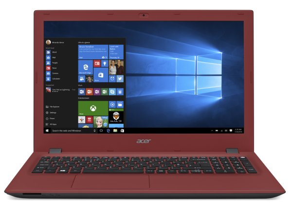 Acer Aspire E5-573-36PM Intel® Core™ i3 i3-5005U Laptop 39.6 cm (15.6") HD 8 GB DDR3L-SDRAM 1 TB HDD Wi-Fi 5 (802.11ac) Windows 10 Home Red
