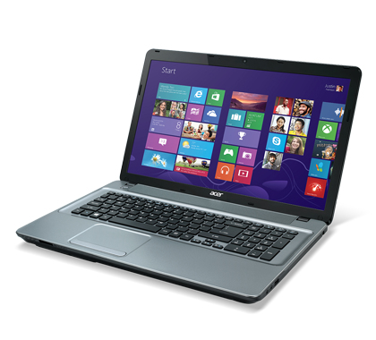 Acer Aspire 771 Intel® Core™ i3 i3-3110M Laptop 43.9 cm (17.3") HD+ 4 GB DDR3-SDRAM 500 GB HDD Windows 8.1 Grey