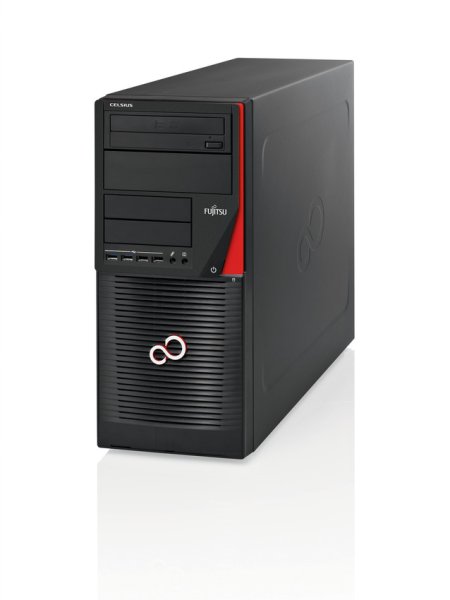 Fujitsu CELSIUS W530 Intel® Xeon® E3 V3 Family E3-1276V3 8 GB DDR3-SDRAM 1 TB HDD Windows 7 Professional Tower Workstation Black
