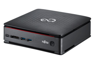 Fujitsu ESPRIMO Q920 Intel® Core™ i7 i7-4765T 8 GB DDR3-SDRAM 500 GB Hybrid Windows 7 Professional Desktop Mini PC Black