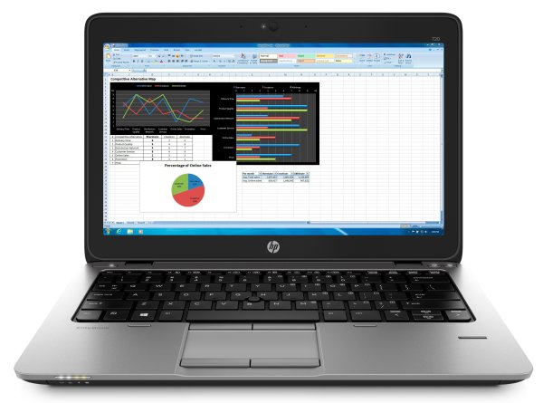 HP EliteBook 720 G2 Intel® Core™ i5 i5-5200U Laptop 31.8 cm (12.5") HD 4 GB DDR3L-SDRAM 500 GB HDD Windows 7 Professional Silver