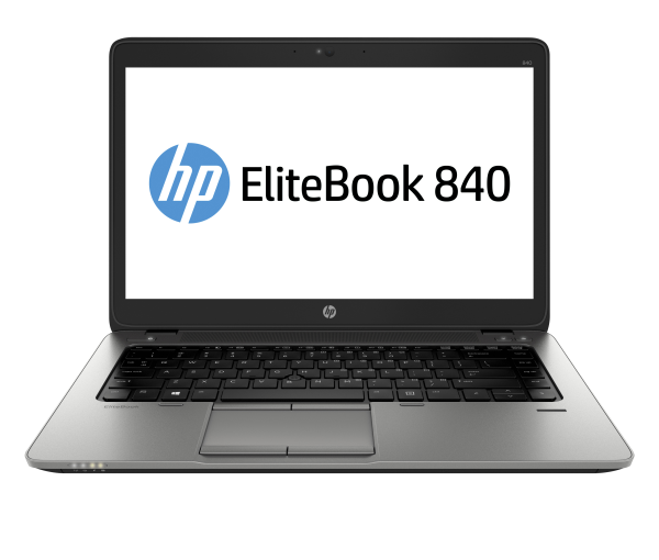 HP EliteBook 840 G2 Intel® Core™ i5 i5-5300U Laptop 35.6 cm (14") HD 4 GB DDR3L-SDRAM 500 GB HDD+Flash Wi-Fi 4 (802.11n) Windows 7 Professional Black, Silver