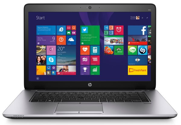HP EliteBook 850 G2 Intel® Core™ i7 i7-5500U Laptop 39.6 cm (15.6") Full HD 4 GB DDR3L-SDRAM 500 GB HDD AMD Radeon R7 M260X Wi-Fi 5 (802.11ac) Windows 7 Professional Black, Silver