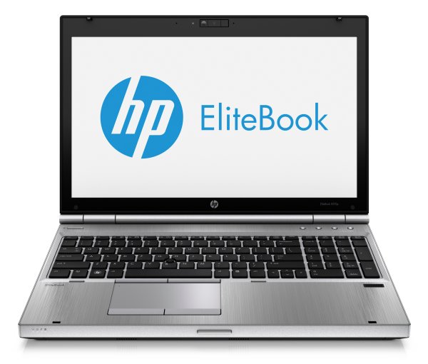 HP EliteBook 8570p Intel® Core™ i7 i7-3520M 39.6 cm (15.6") HD 4 GB DDR3-SDRAM 180 GB SSD AMD Radeon HD 7670M Windows 7 Professional German Silver