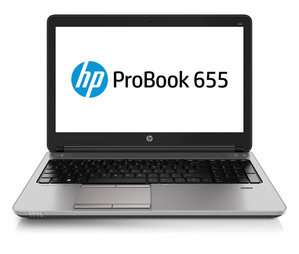 HP ProBook 655 G1 AMD A4 A4-4300M Laptop 39.6 cm (15.6") 4 GB DDR3-SDRAM 500 GB HDD Wi-Fi 4 (802.11n) Windows 7 Professional Black, Silver
