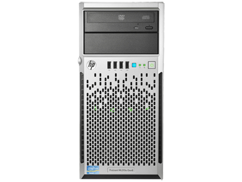 HP ProLiant ML310e Gen8 v2 i3-4130 3.4GHz 2-core 1P 4GB-U NHP SATA 1TB 4 LFF 350W PS Server/TV