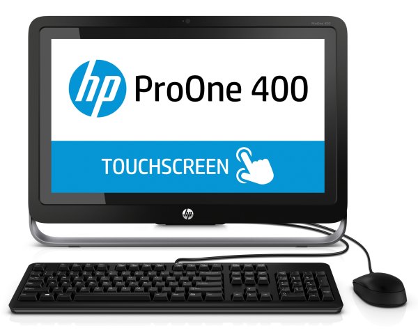 HP ProOne 400 G1 Intel® Core™ i3 i3-4160T 54.6 cm (21.5") 1920 x 1080 pixels Touchscreen All-in-One PC 4 GB DDR3-SDRAM 500 GB HDD Windows 8.1 Pro Wi-Fi 4 (802.11n) Black, Silver