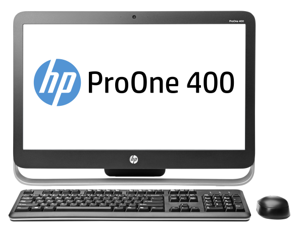 HP ProOne 400 G1 Intel® Core™ i5 i5-4590T 58.4 cm (23") 1920 x 1080 pixels All-in-One PC 4 GB DDR3-SDRAM 500 GB HDD Windows 7 Professional Wi-Fi 4 (802.11n) Black, Silver