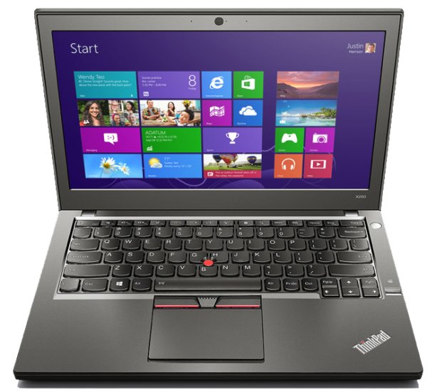 Lenovo ThinkPad X250 Intel® Core™ i5 i5-5200U Laptop 31.8 cm (12.5") Full HD 8 GB DDR3L-SDRAM 256 GB SSD Windows 7 Professional Black