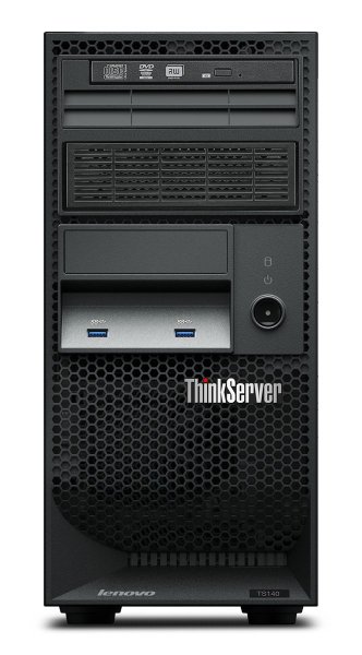 Lenovo ThinkServer TS140 server 0 GB Tower (4U) Intel® Celeron® G G1850 2.9 GHz 4 GB DDR3-SDRAM 280 W