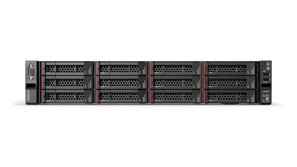 2U, 1x Xeon Silver 4208, 1x 16 GB RDIMM DDR4-2666, 12x 3.5" SATA/SAS HS, 1x PCIe x8, USB 3.0, XClarity Standard, 1x 750 W Platinum, Region EMEA