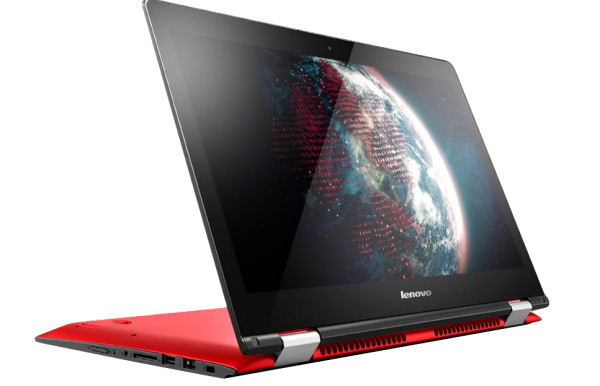 Lenovo Yoga 500 Intel® Core™ i3 i3-4005U Hybrid (2-in-1) 35.6 cm (14") Touchscreen HD 4 GB DDR3L-SDRAM 500 GB HDD Windows 8.1 Black, Red