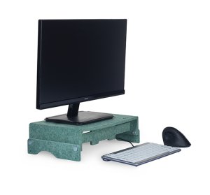 BakkerElkhuizen Q-riser 110 Circular 76.2 cm (30") Desk Green
