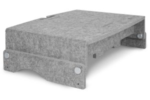 BakkerElkhuizen Q-riser 110 Circular 76.2 cm (30″) Desk Grey