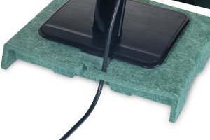 BakkerElkhuizen Q-Riser 50 Circular 76.2 cm (30") Desk Green