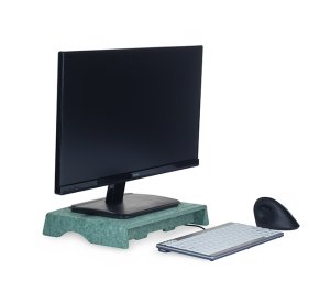 BakkerElkhuizen Q-Riser 50 Circular 76.2 cm (30") Desk Green
