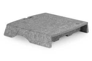 BakkerElkhuizen Q-Riser 50 Circular 76.2 cm (30″) Desk Grey