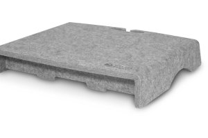 BakkerElkhuizen Q-Riser 50 Circular 76.2 cm (30") Desk Grey