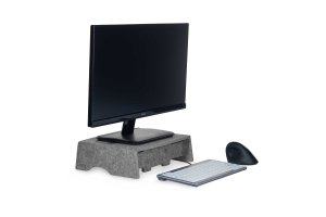BakkerElkhuizen Q-Riser 90 Circular 76.2 cm (30") Desk Grey