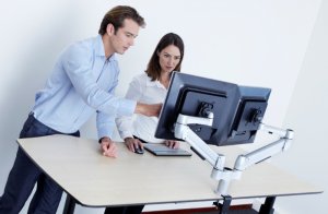 BakkerElkhuizen Space-arm 48.3 cm (19") Desk Aluminium