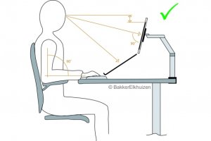 BakkerElkhuizen Space-arm 48.3 cm (19") Desk Aluminium