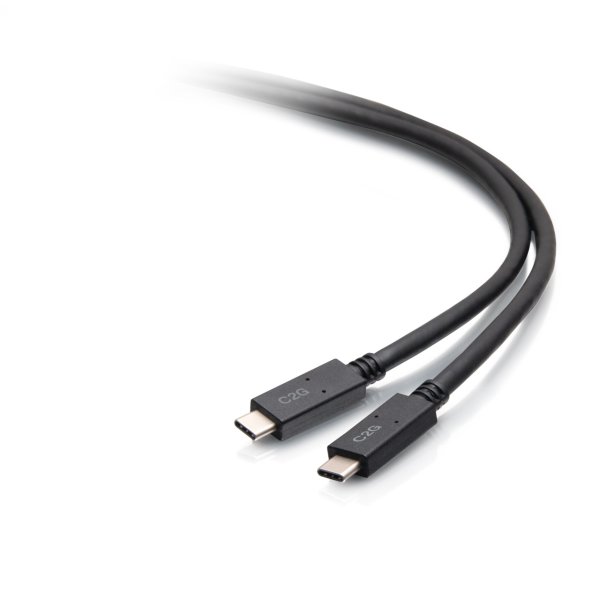 C2G 6ft (1.8m) USB-C® Male to USB-C Male Cable (20V 5A) - USB 3.2 Gen 1 (5Gbps)