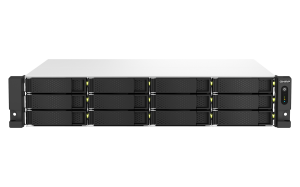 QNAP TS-1264U-RP NAS Rack (2U) Intel® Celeron® 8 GB DDR4 0 TB QNAP QTS Aluminium, Black