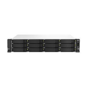 QNAP TS-1264U-RP NAS Rack (2U) Intel® Celeron® 8 GB DDR4 0 TB QNAP QTS Aluminium, Black
