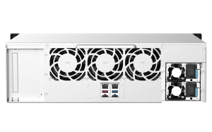 QNAP TS-1673AU-RP NAS Rack (3U) Ryzen Embedded V1500B 16 GB DDR4 352 TB HDD QNAP Turbo System Black, Grey