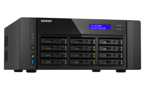 QNAP TS-h1290FX NAS Tower EPYC 7302P 128 GB DDR4 0 TB QuTS hero Black