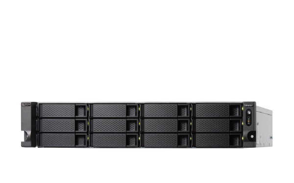 QNAP TS-h1886XU-RP-R2-D1622-32G 264TB (Seagate Exos) - 18-Bay SATA 6Gbps (12 x 3.5" + 6 x 2.5") 2U NAS Intel Xeon D-1622 4 cores / 8 threads up to 3.20 GHz 32GB ECC DDR4 RAM (4 x DIMMs max 128GB total) 4 x 2.5GbE RJ45 LAN 2 x 10GbE SFP+ SmartNIC optional