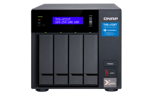 QNAP TVS-472XT NAS Tower Intel® Core™ i3 i3-8100T 4 GB DDR4 88 TB HDD QNAP Turbo System Black