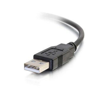 C2G 12ft (3.7m) USB 2.0 USB-C to USB-A Cable M/M - Black