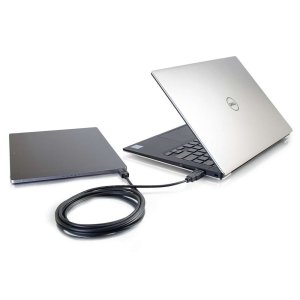 C2G 12ft (3.7m) USB 2.0 USB-C to USB-A Cable M/M - Black