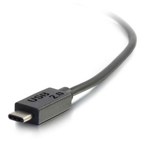 C2G 12ft (3.7m) USB 2.0 USB-C to USB-A Cable M/M - Black