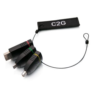 C2G Universal 4K HDMI® Adapter Ring with Color Coded Mini DisplayPort™, DisplayPort, and USB-C®